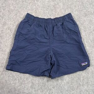 Patagonia‎ Boys Navy Blue Baggies Lined Activewear Shorts Youth Size Medium 10